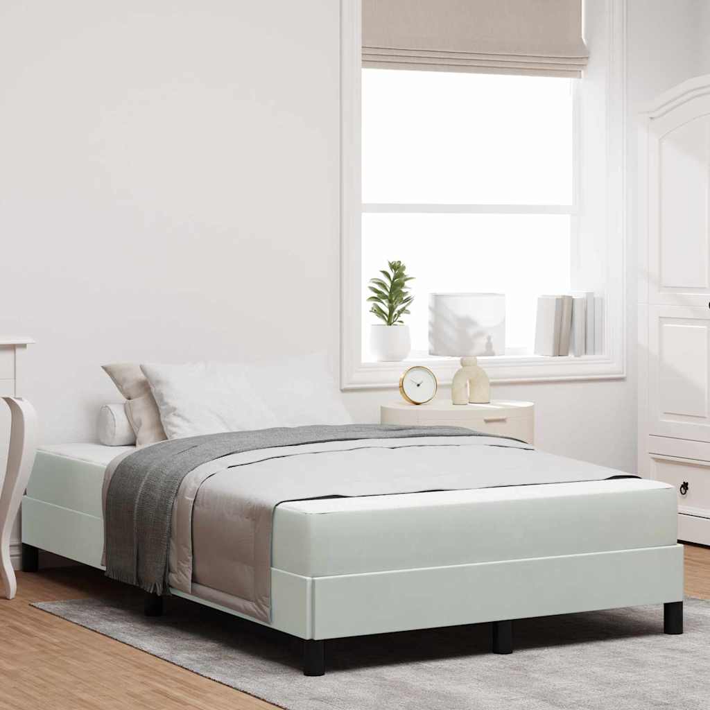 Boxspringbed met matras Lichtgrijs 120 x 220 cm Stof is nu te koop bij PeponiXL, paradijselijk wonen!