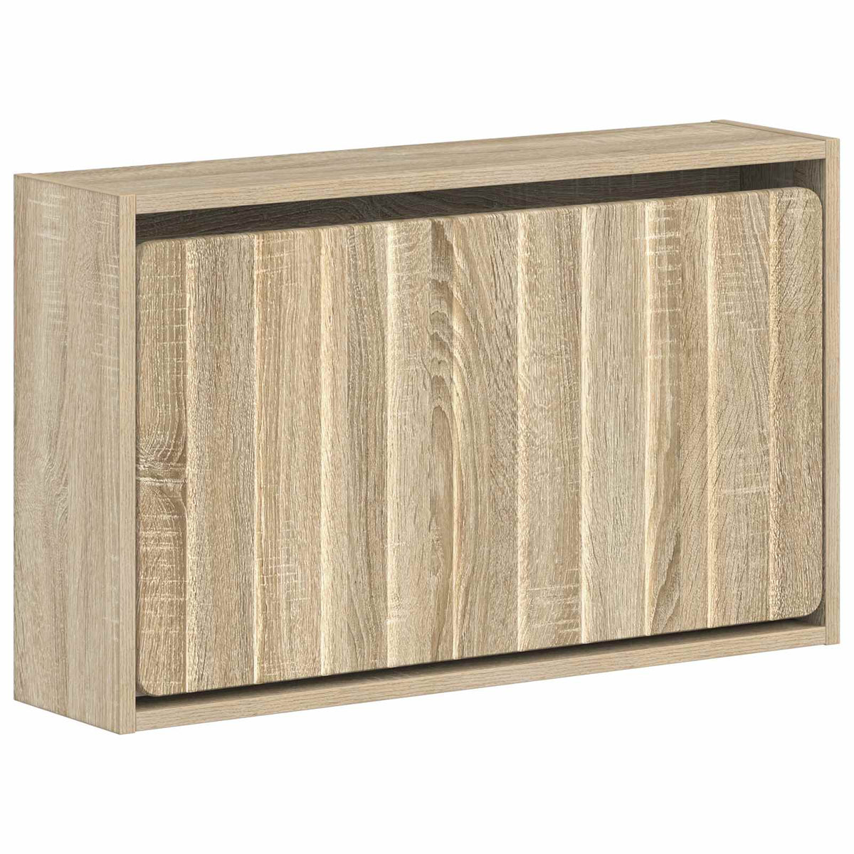 Wandgemonteerde Schoenkast ZWOLLE 71 x 17 x 43 cm Bewerkt hout is nu te koop bij PeponiXL, paradijselijk wonen!