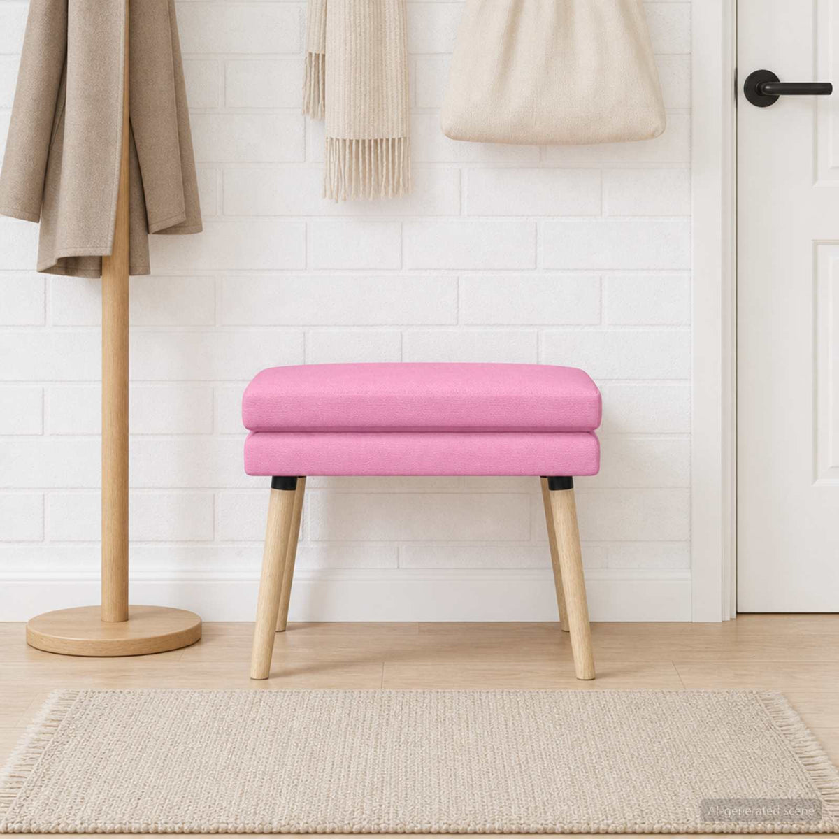 Dubbel Laagige Bank Roze 60 x 40 x 46 cm Stof is nu te koop bij PeponiXL, paradijselijk wonen!