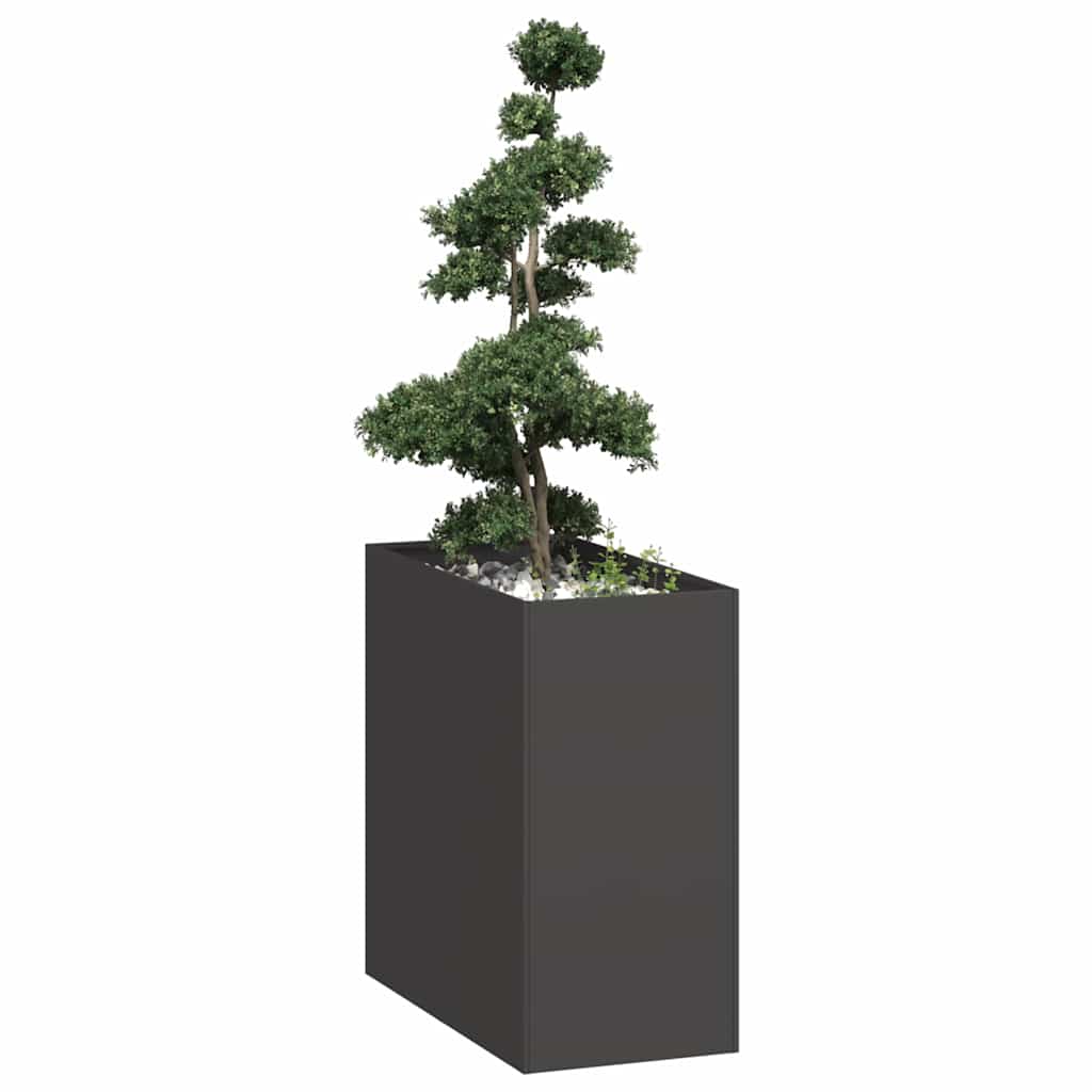 Plantenbak 40x80x80 cm staal zwart is nu te koop bij PeponiXL, paradijselijk wonen!