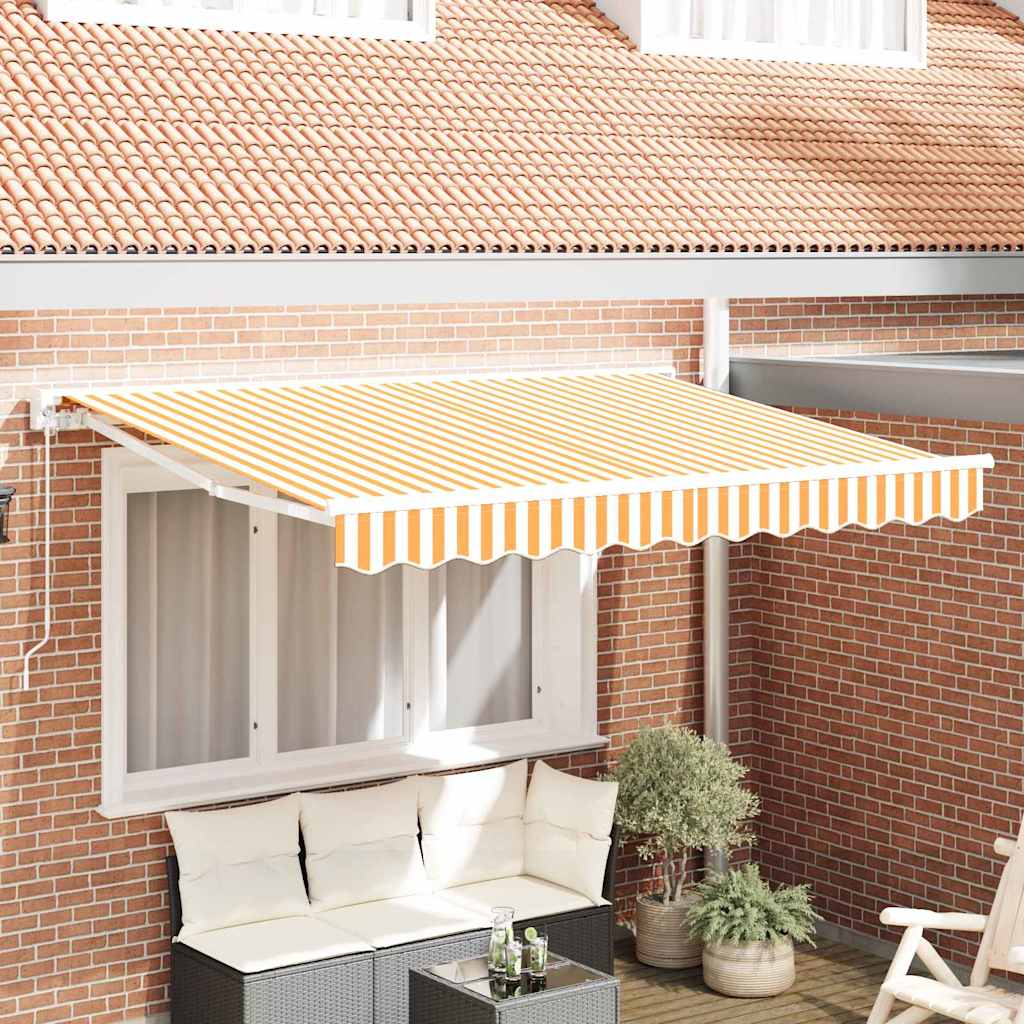 Vervangingsdoek voor zonnescherm Geel en Wit 235 x 195 cm is nu te koop bij PeponiXL, paradijselijk wonen!