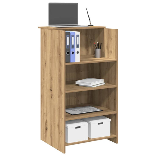 Receptiebalie 55x50x103,5 cm bewerkt hout artisanaal eikenkleur is nu te koop bij PeponiXL, paradijselijk wonen!