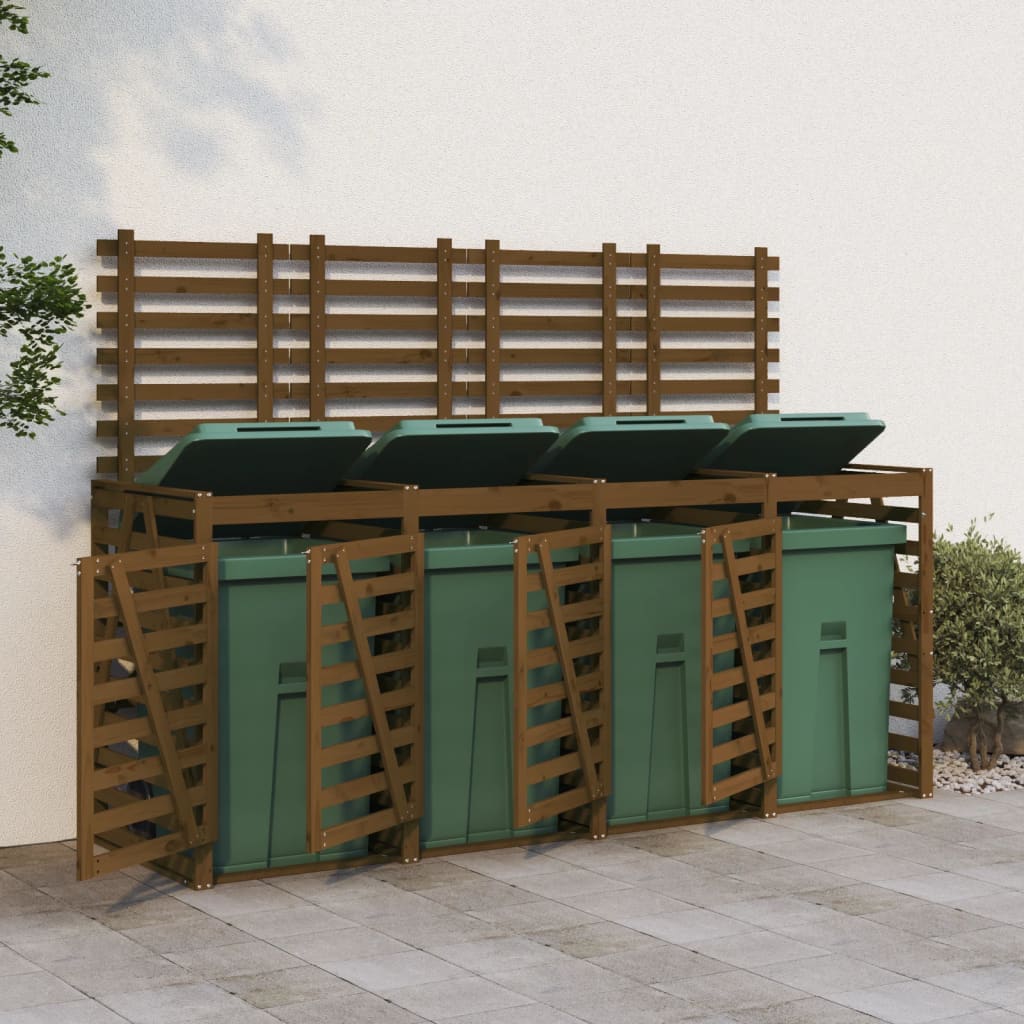 Containerberging viervoudig massief grenenhout honingbruin is nu te koop bij PeponiXL, paradijselijk wonen!