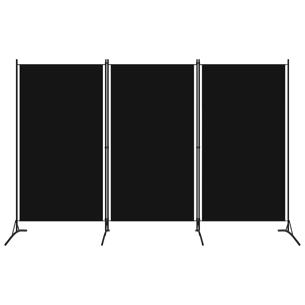 Kamerscherm met 3 panelen 260x180 cm zwart is nu te koop bij PeponiXL, paradijselijk wonen!