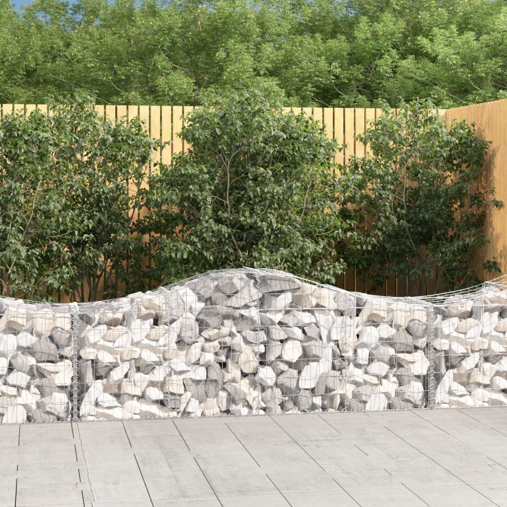 Schanskorven 30 st gewelfd 200x50x60/80 cm ijzer is nu te koop bij PeponiXL, paradijselijk wonen!