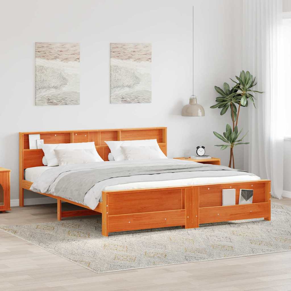 Bedframe Wasbruin 200 x 200 cm Massief grenenhout is nu te koop bij PeponiXL, paradijselijk wonen!