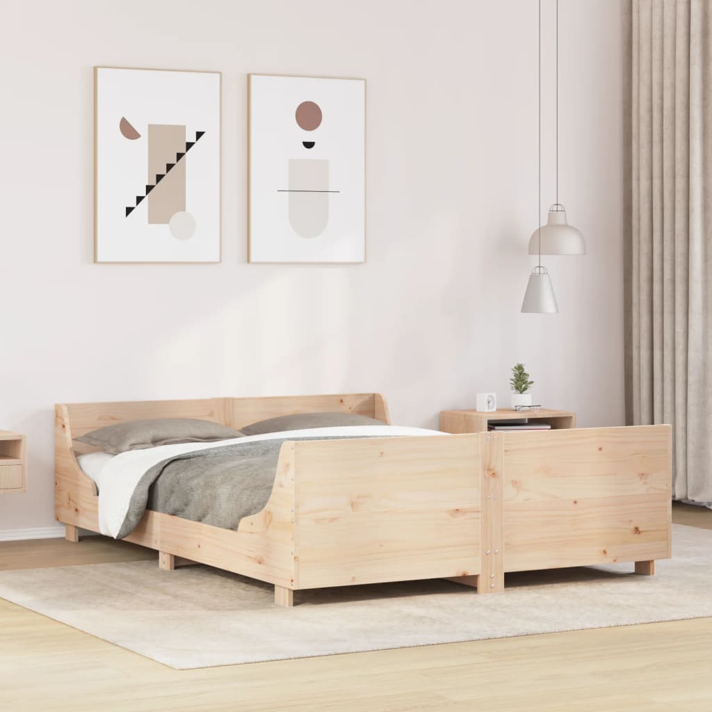 Bedframe zonder matras massief grenenhout 120x190 cm is nu te koop bij PeponiXL, paradijselijk wonen!