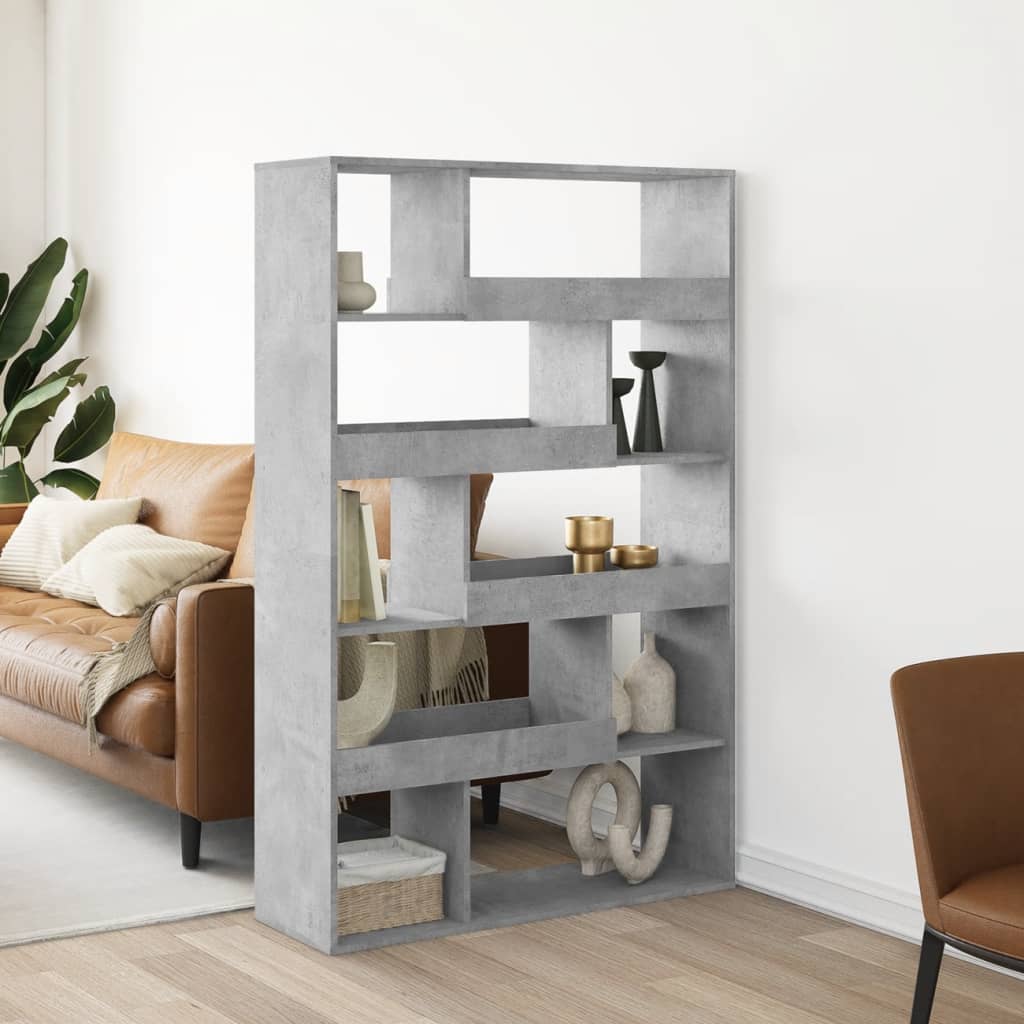 Boekenkast 100x33x156,5 cm bewerkt hout betongrijs is nu te koop bij PeponiXL, paradijselijk wonen!