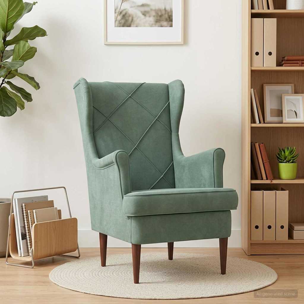 Fauteuil Zeegroen Fluweel is nu te koop bij PeponiXL, paradijselijk wonen!