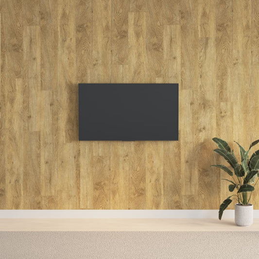 Wandpanelen houtlook 2,06 m² PVC bruin is nu te koop bij PeponiXL, paradijselijk wonen!