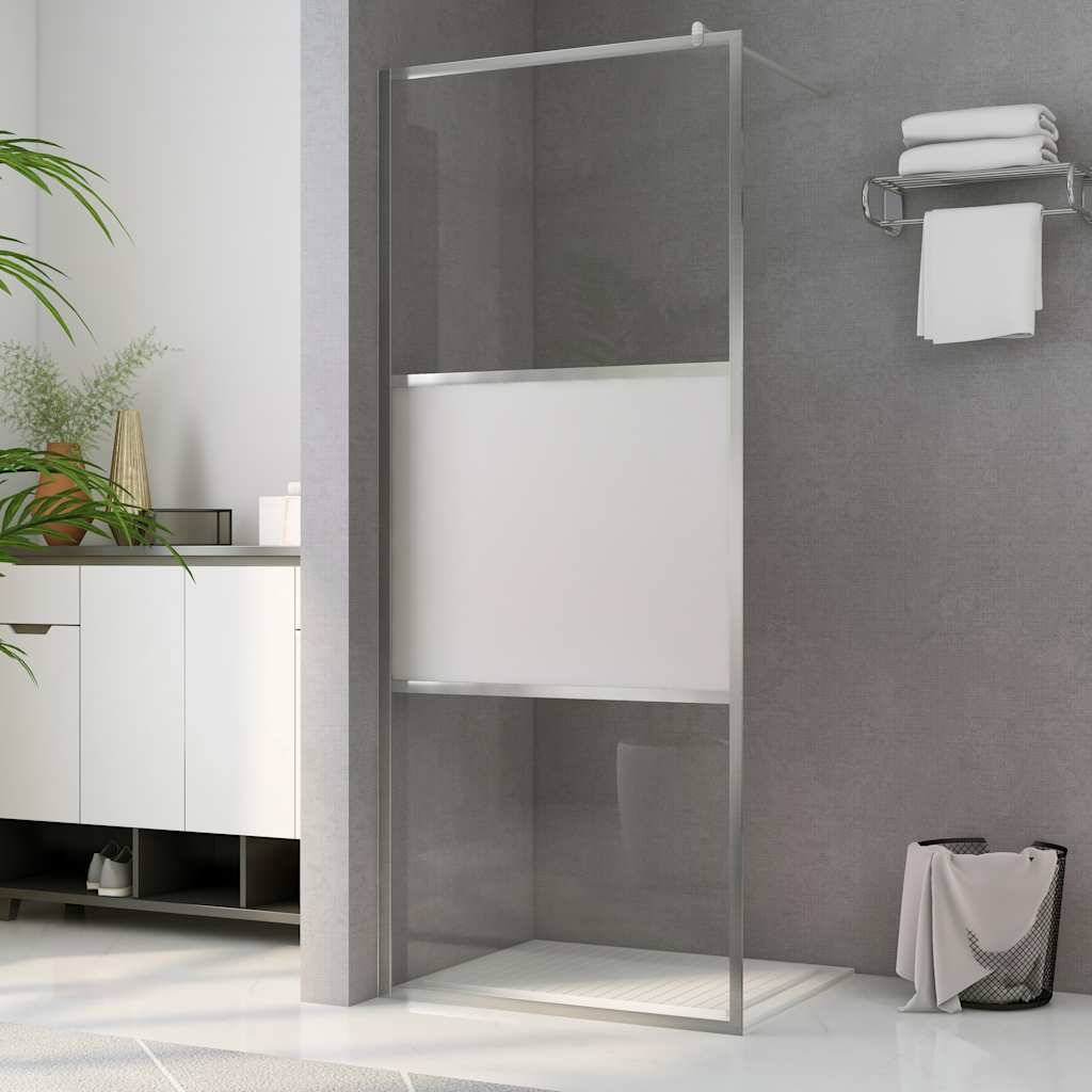 Inloopdouchewand halfmat 115x195 cm ESG-glas is nu te koop bij PeponiXL, paradijselijk wonen!