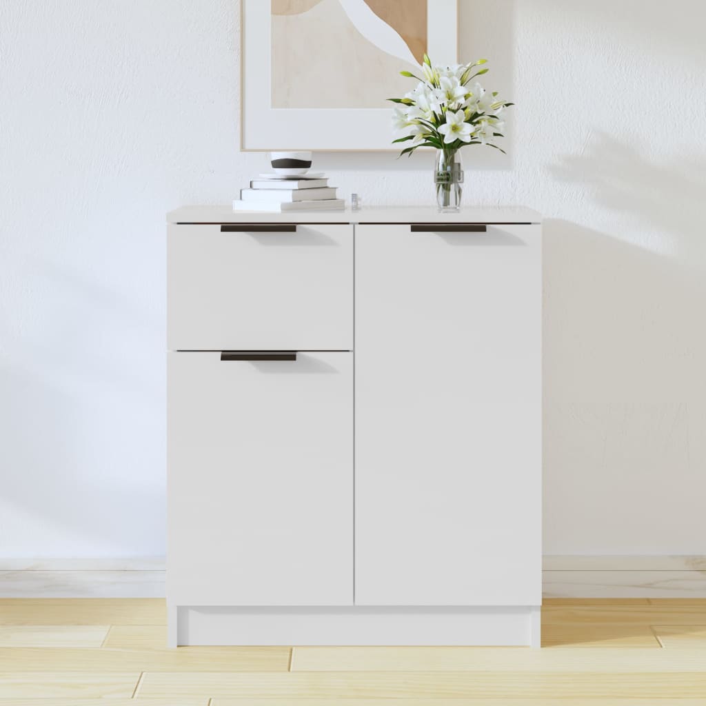 Dressoir 60x30x70 cm bewerkt hout wit is nu te koop bij PeponiXL, paradijselijk wonen!