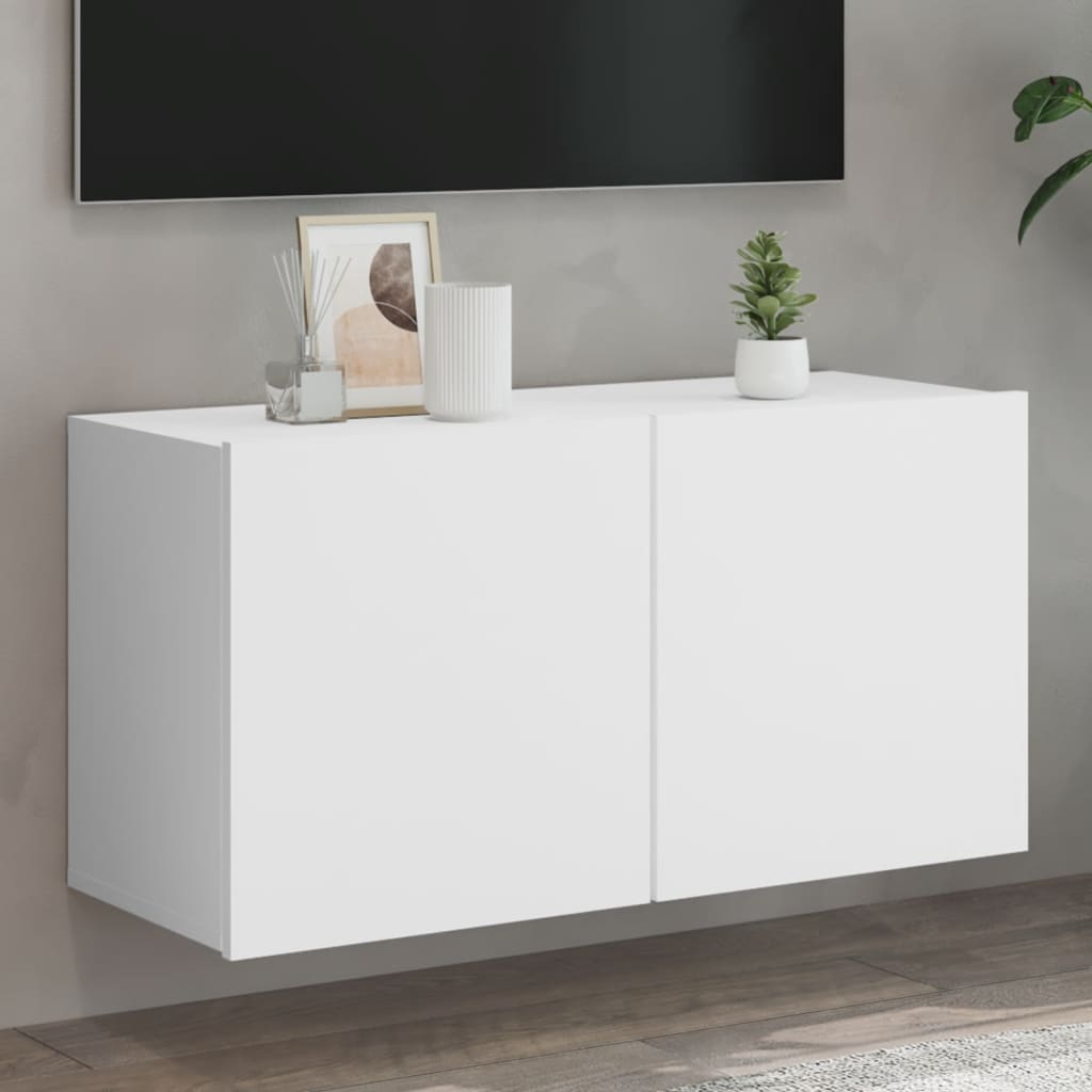 Tv-meubel wandgemonteerd 80x30x41 cm wit is nu te koop bij PeponiXL, paradijselijk wonen!