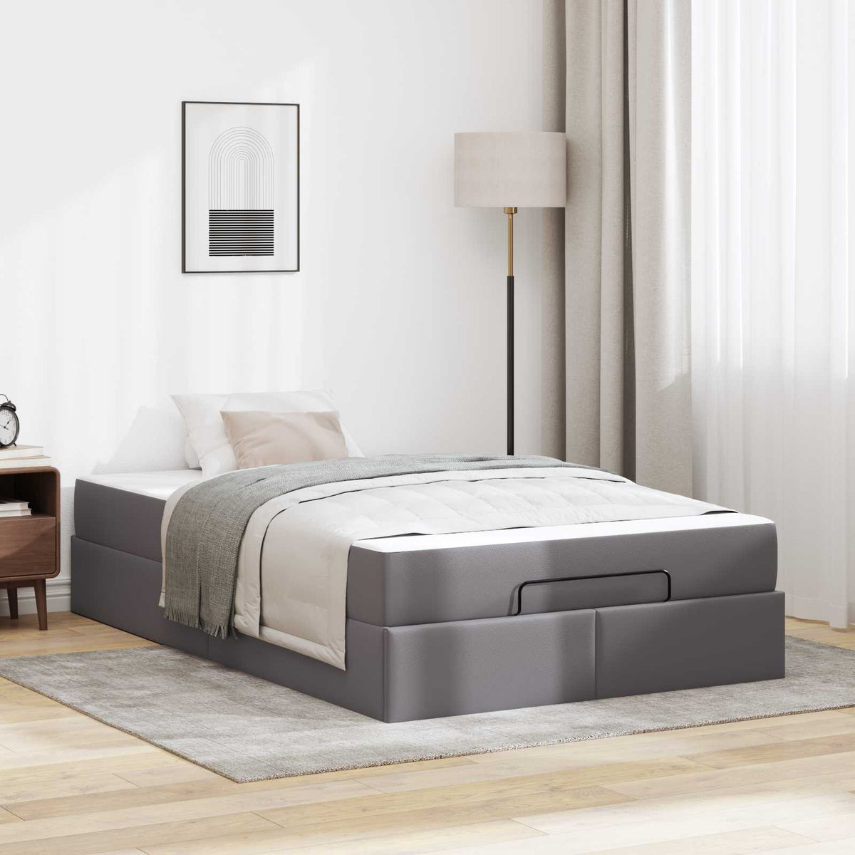 Bedframe met matras Anders 2 pcs Grijs PVC is nu te koop bij PeponiXL, paradijselijk wonen!