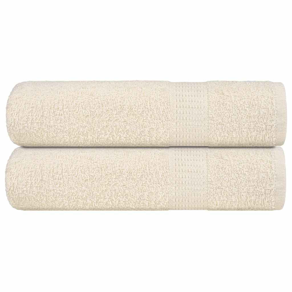 Badhanddoeken FROGN 2 st 100x150 cm 360 g/m² crème is nu te koop bij PeponiXL, paradijselijk wonen!