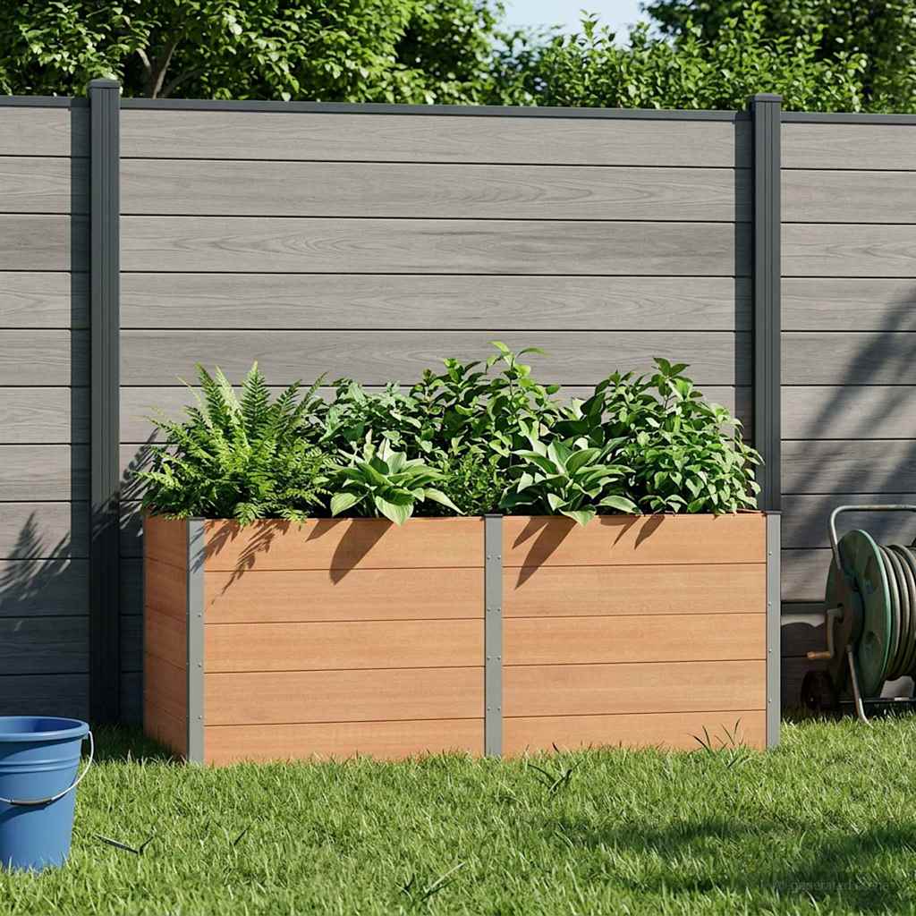 Verhoogde plantenbak Bruin 250 x 100 x 91 cm is nu te koop bij PeponiXL, paradijselijk wonen!