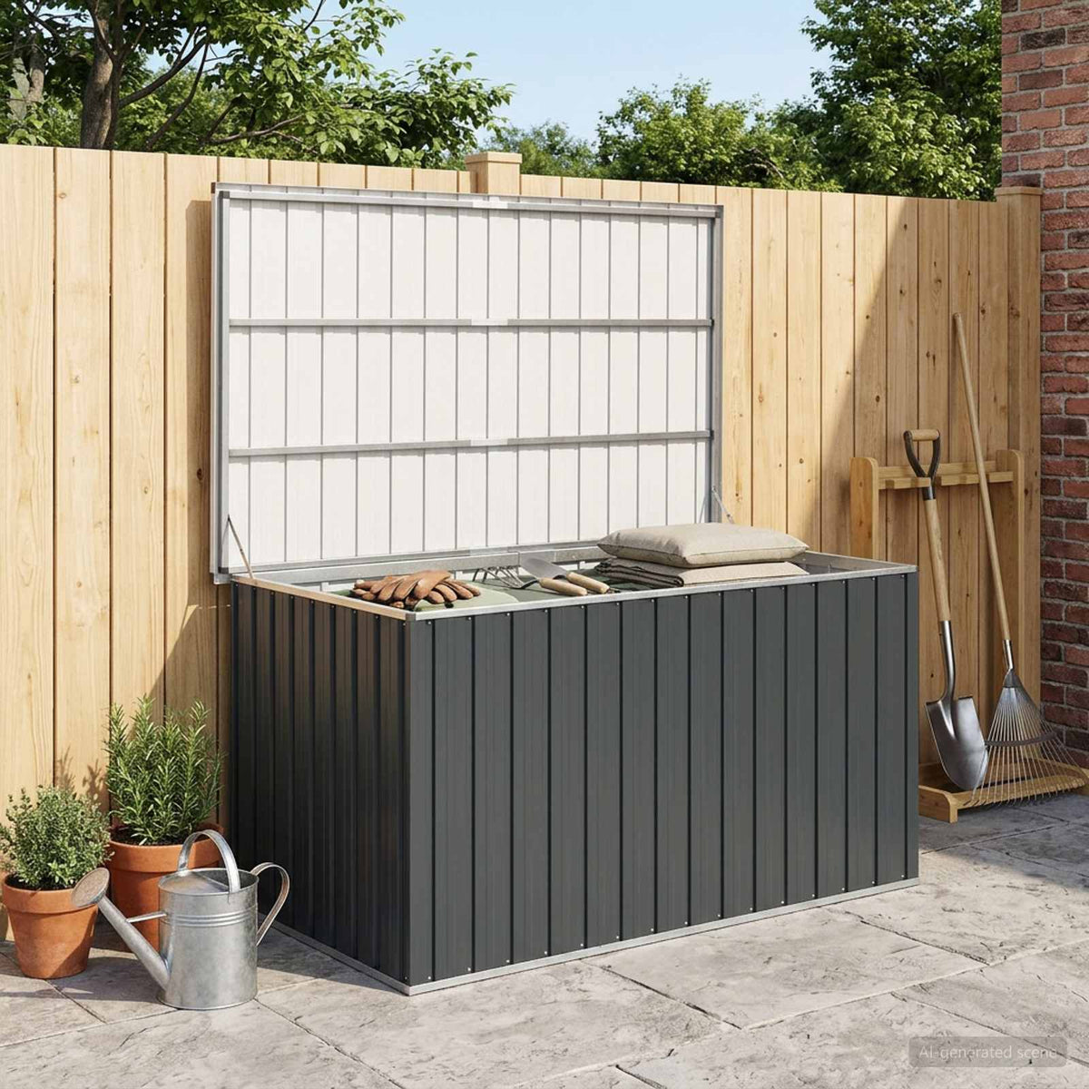 Tuinbox 171x99x93 cm antraciet is nu te koop bij PeponiXL, paradijselijk wonen!
