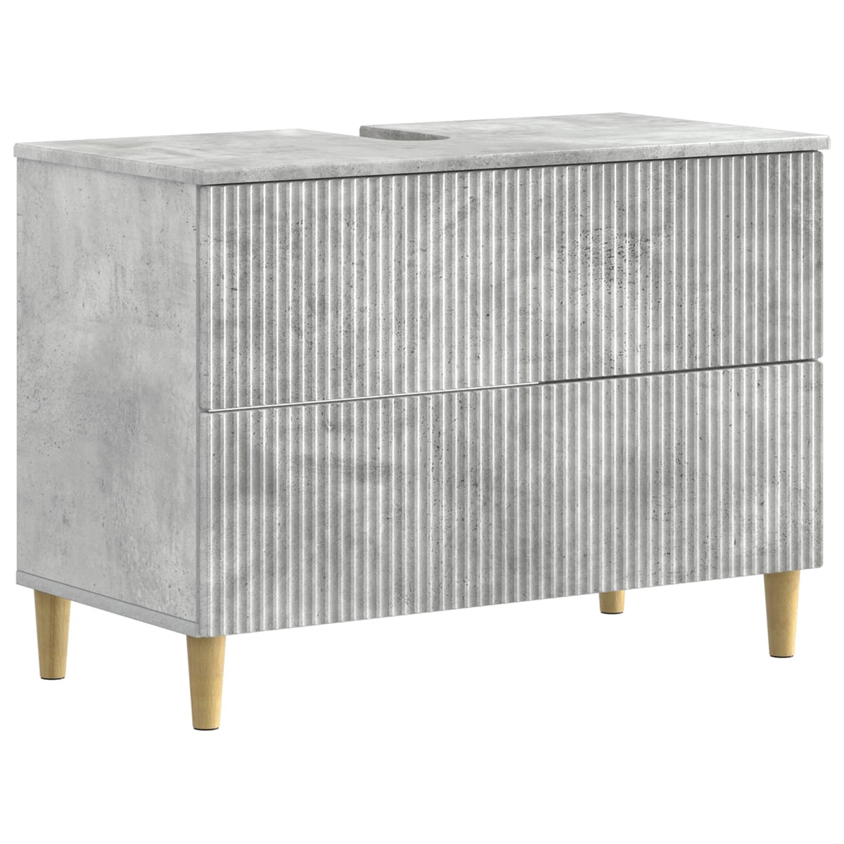 Badkamer wastafelkast ARNHEM Betongrijs 82 x 41 x 59 cm is nu te koop bij PeponiXL, paradijselijk wonen!