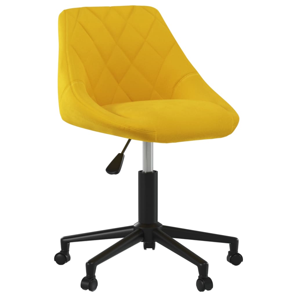 Eetkamerstoel draaibaar fluweel mosterdgeel is nu te koop bij PeponiXL, paradijselijk wonen!