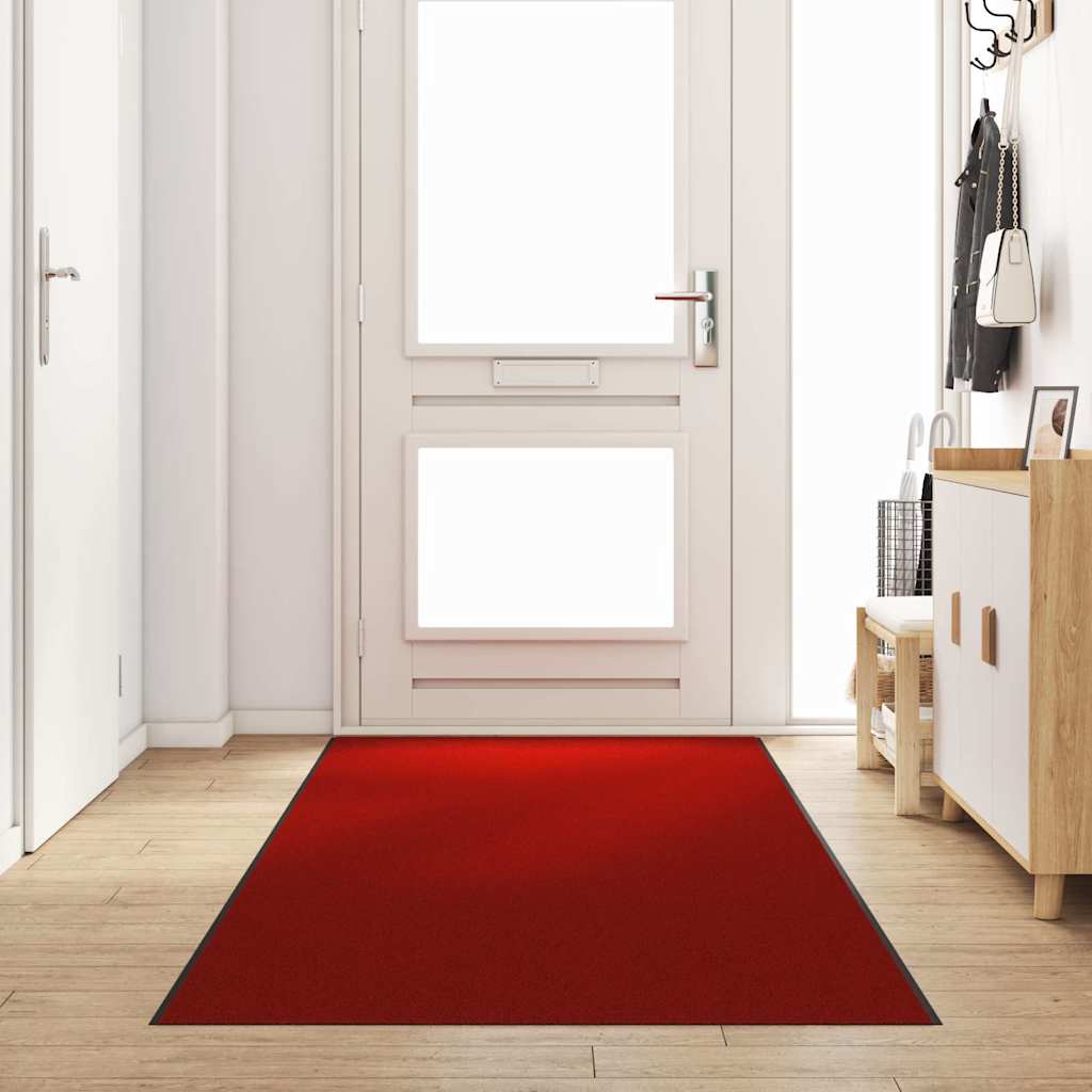 Deurmat Anders Rood en Zwart 120 x 400 cm Polyamide en PVC is nu te koop bij PeponiXL, paradijselijk wonen!