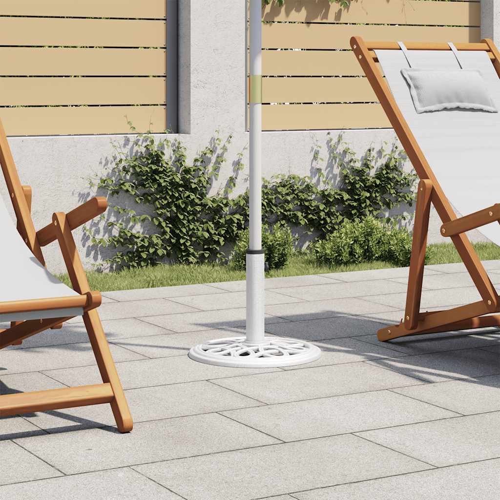 Parasolvoet 40x40x32 cm gietijzer wit is nu te koop bij PeponiXL, paradijselijk wonen!