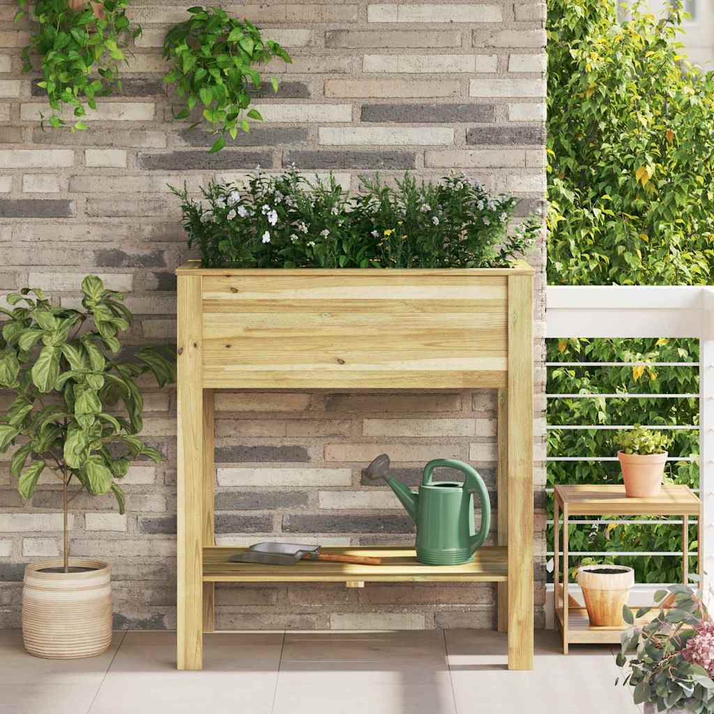 Hoge Planter Bruin 85,5 x 46,5 x 96 cm Geïmpregneerd grenenhout is nu te koop bij PeponiXL, paradijselijk wonen!