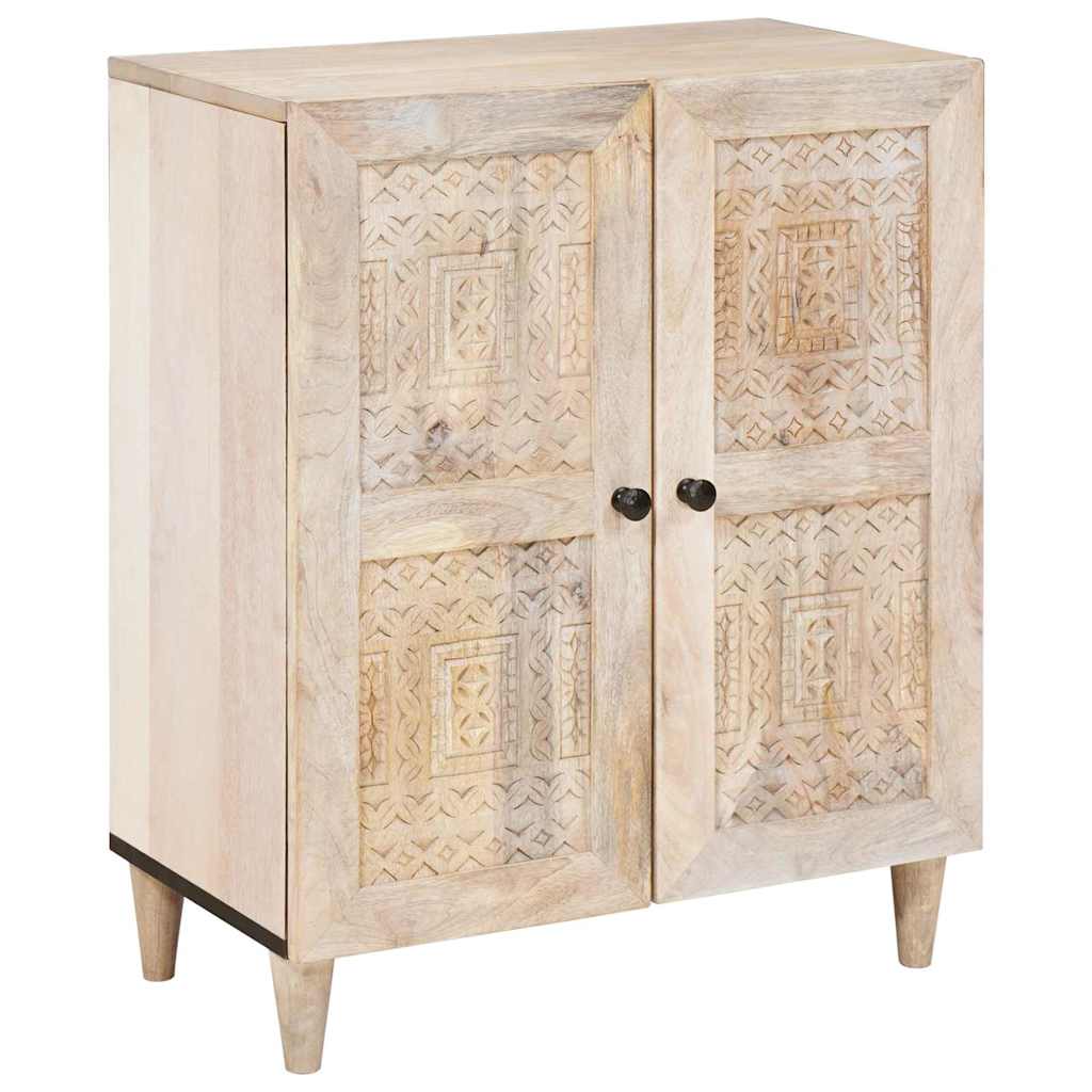 Dressoir Wit 60 x 33 x 75 cm massief mangohout is nu te koop bij PeponiXL, paradijselijk wonen!