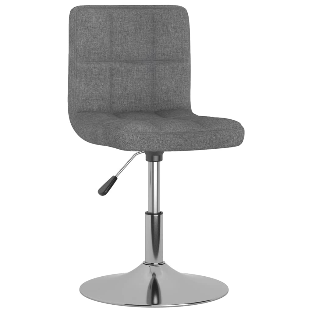 Eetkamerstoel draaibaar stof lichtgrijs is nu te koop bij PeponiXL, paradijselijk wonen!