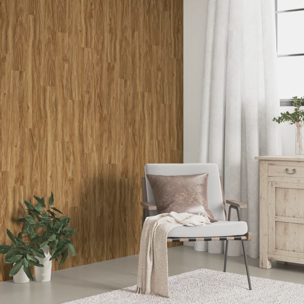 Wandpanelen houtlook 4,12 m² PVC bruin is nu te koop bij PeponiXL, paradijselijk wonen!