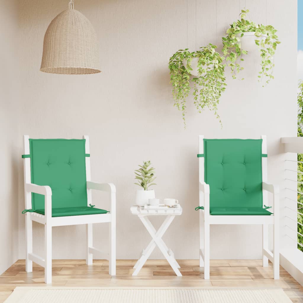 Tuinstoelkussens lage rug 2 st 100x50x3 cm oxford stof groen is nu te koop bij PeponiXL, paradijselijk wonen!