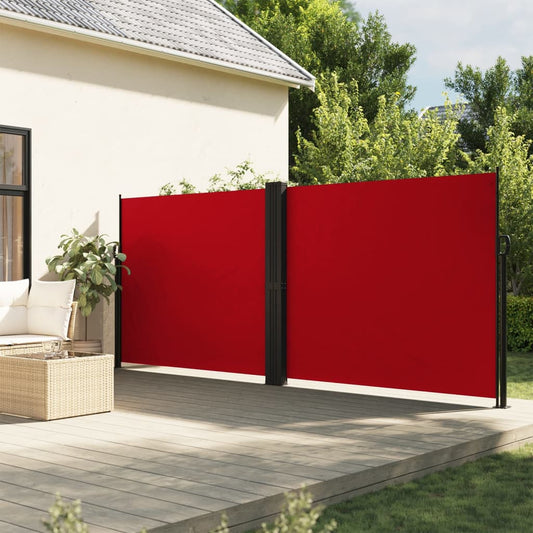 Windscherm uittrekbaar 180x1200 cm rood is nu te koop bij PeponiXL, paradijselijk wonen!