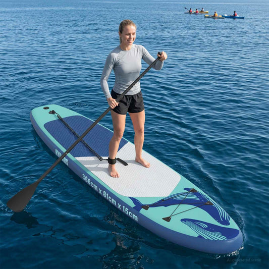 Opblaasbaar Stand Up Paddle Board HYDROS 366 x 81 x 15 cm voor is nu te koop bij PeponiXL, paradijselijk wonen!