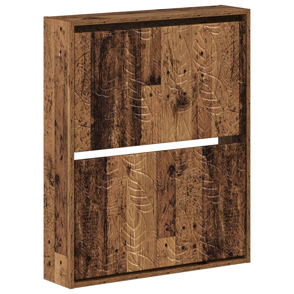 Wandgemonteerde Schoenkast DELFT 71 x 17 x 86 cm Bewerkt hout is nu te koop bij PeponiXL, paradijselijk wonen!