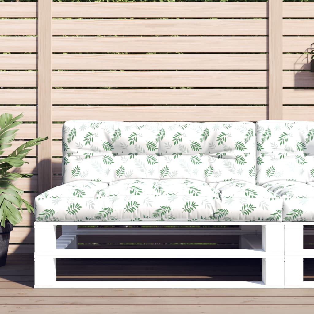 Palletkussens 2 st stof bladpatroon is nu te koop bij PeponiXL, paradijselijk wonen!