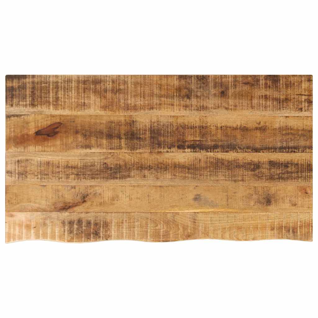 Tafelblad met natuurlijke rand 120x60x2,5 cm massief mangohout is nu te koop bij PeponiXL, paradijselijk wonen!
