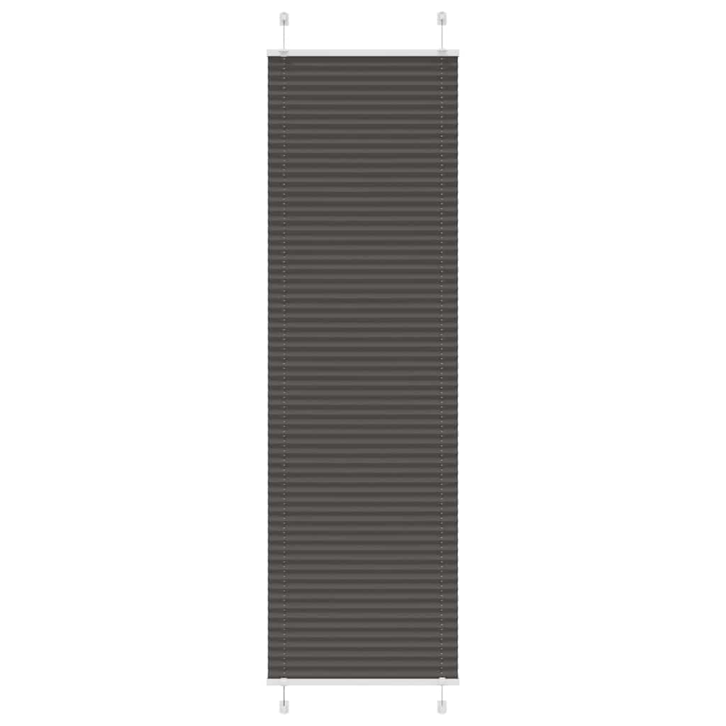 Plissé rolgordijn 65x200 cm stofbreedte 64,4 cm polyester zwart is nu te koop bij PeponiXL, paradijselijk wonen!