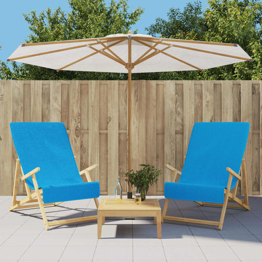 Strandhanddoeken 2 st 400 g/m² 60x135 cm stof turquoise is nu te koop bij PeponiXL, paradijselijk wonen!