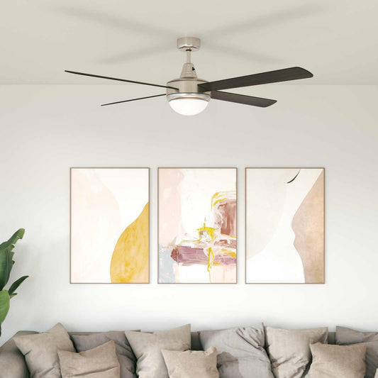 Plafondventilator met licht en afstandsbediening Ø 130 cm is nu te koop bij PeponiXL, paradijselijk wonen!