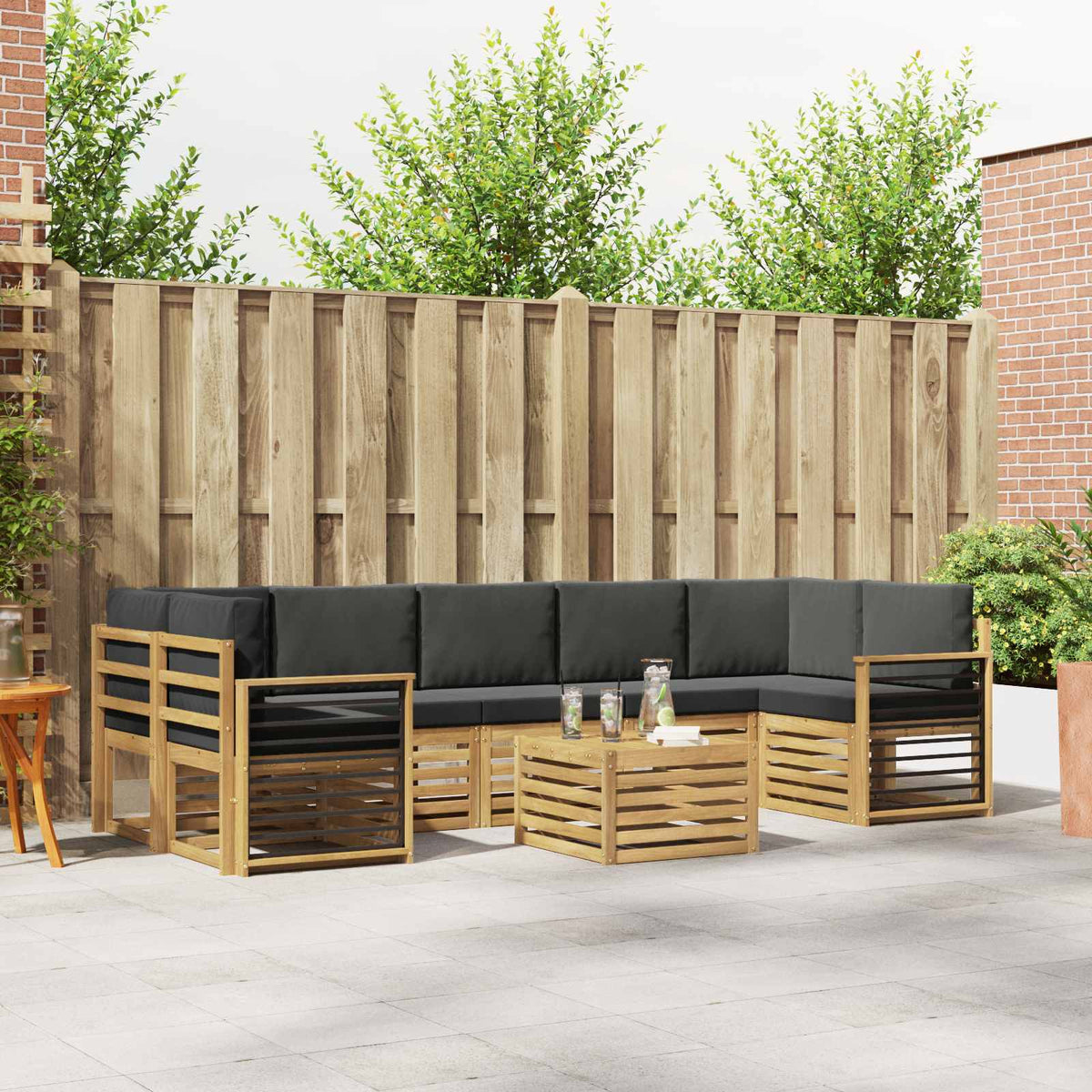 Sofa-Sets Massief Acaciahout is nu te koop bij PeponiXL, paradijselijk wonen!