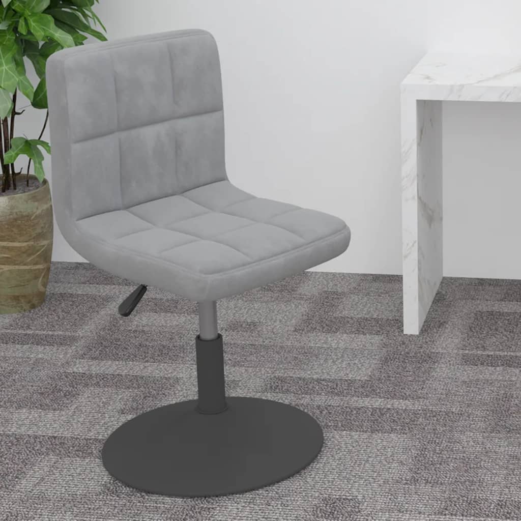 Barkruk draaibaar fluweel lichtgrijs is nu te koop bij PeponiXL, paradijselijk wonen!