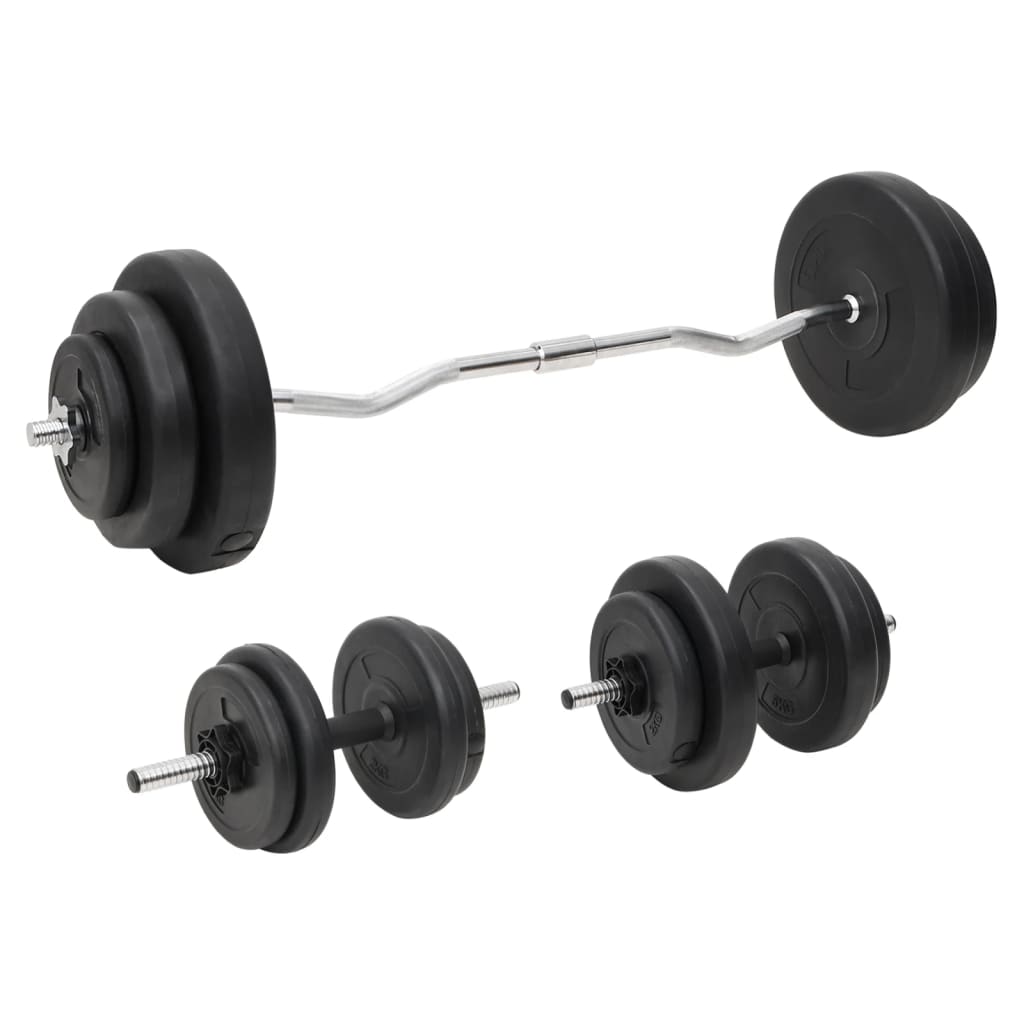 Halterset met gewichten 60 kg is nu te koop bij PeponiXL, paradijselijk wonen!