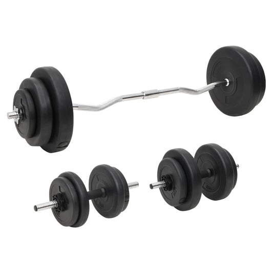 Halterset met gewichten 60 kg is nu te koop bij PeponiXL, paradijselijk wonen!