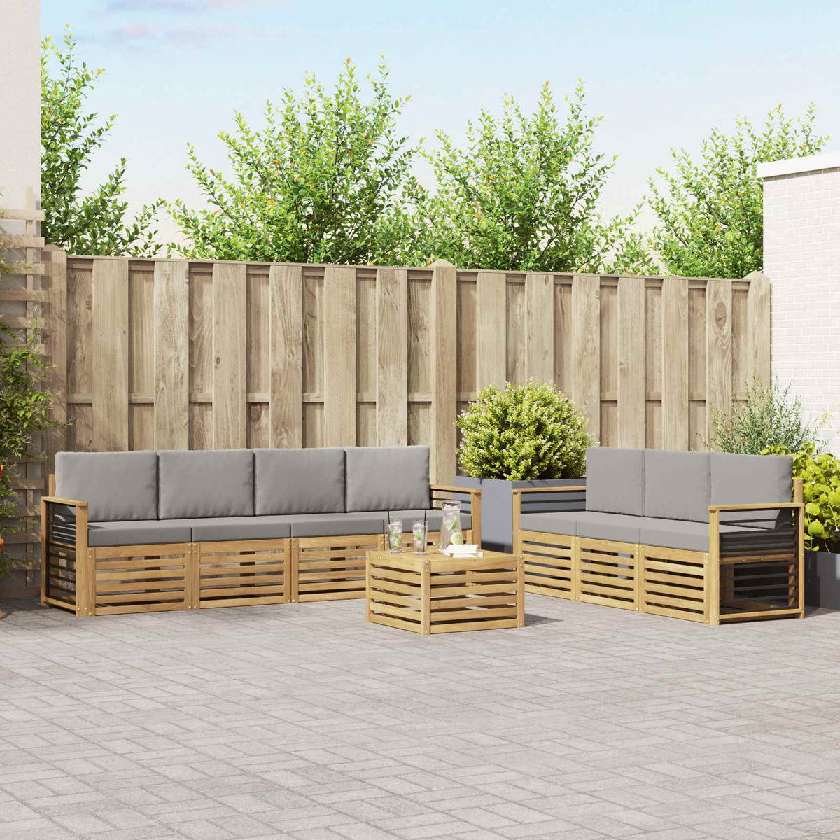 Sofa-Sets Massief Acaciahout is nu te koop bij PeponiXL, paradijselijk wonen!