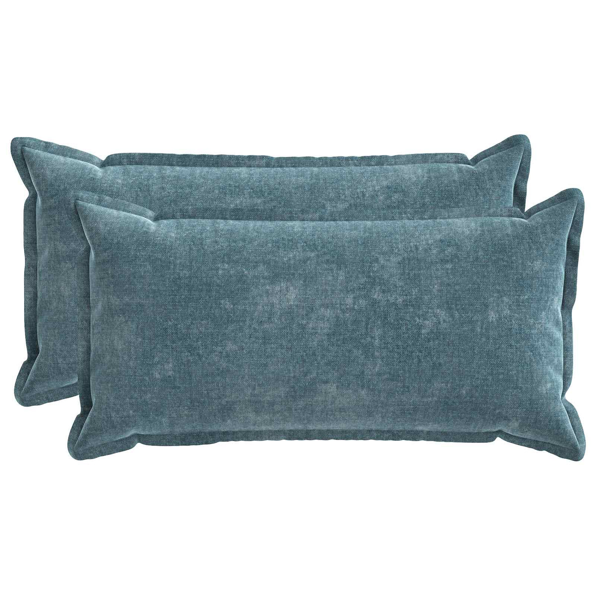 Kussensloop 2 st HOUTEN Blauw 40 x 80 cm Chenille Stof is nu te koop bij PeponiXL, paradijselijk wonen!