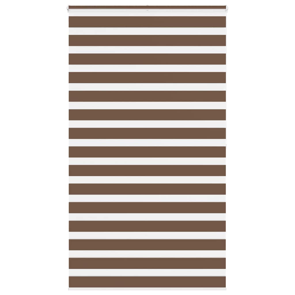 Zebra rolgordijn 120x200 cm stofbreedte 115,9cm polyester bruin is nu te koop bij PeponiXL, paradijselijk wonen!