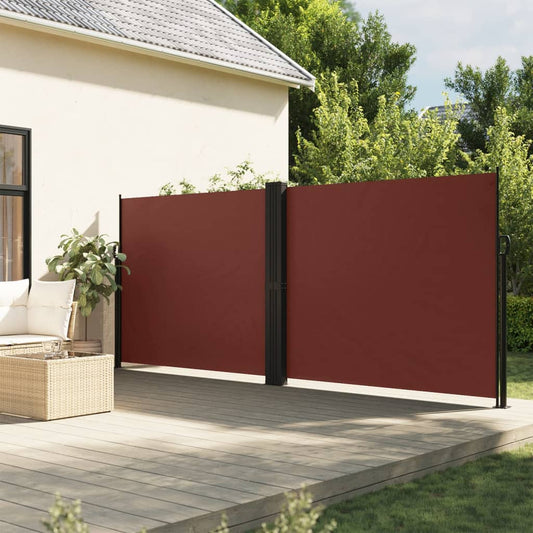 Windscherm uittrekbaar 160x1200 cm bruin is nu te koop bij PeponiXL, paradijselijk wonen!
