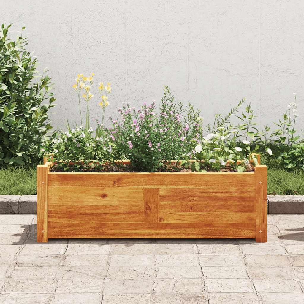 Plantenbak verhoogd 76x27,6x25 cm acaciahout is nu te koop bij PeponiXL, paradijselijk wonen!