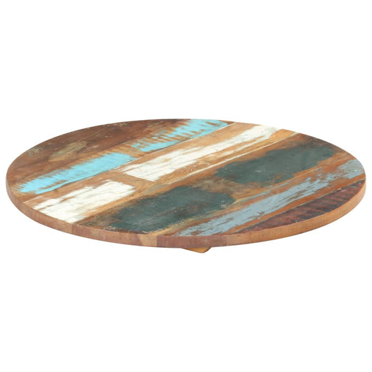 Tafelblad rond 25-27 mm 40 cm massief gerecycled hout is nu te koop bij PeponiXL, paradijselijk wonen!