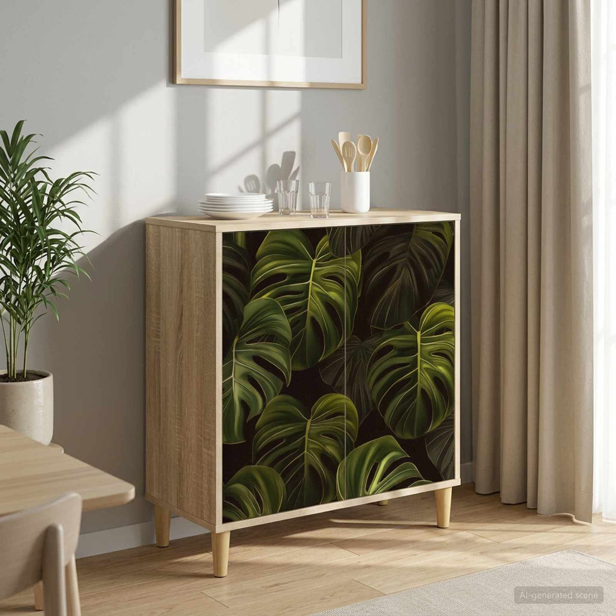 Dressoir ELBURG Sonoma 69 x 33 x 75 cm Bewerkt hout is nu te koop bij PeponiXL, paradijselijk wonen!