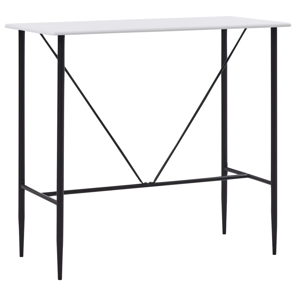 Bartafel 120x60x110 cm MDF wit is nu te koop bij PeponiXL, paradijselijk wonen!